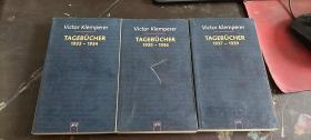 Victor klemperer TAGEBUCHER 1933-1939 （3本售）