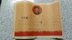 1972年三好学生奖状