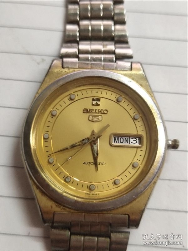 精工5全自动双日历男机械表机芯6309B