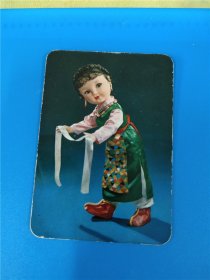 1973年中国轻工业品进出口总公司出版的儿童歌舞年历卡