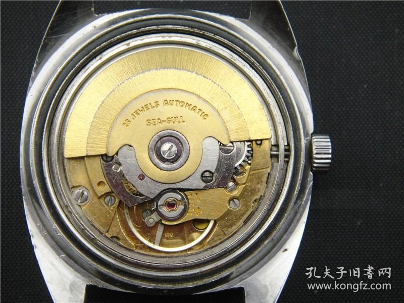 海鸥全自动单日历男机械表