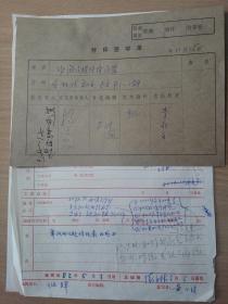 杨天石、王时风等签名付印单《中国民权保障同盟》出版资料一组
