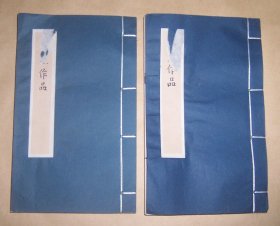 作品印谱 （手拓印谱）2册合售