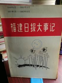 福建日报大事记（1949年8月--1966年4月，1977年1月--1985年12月）