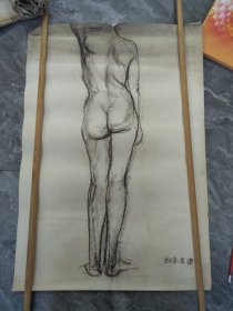 70年代知青教授纯手绘人物素描稿18