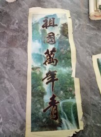 80年代年画.字画（祖国万年青）2