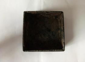 民国铜制老墨盒1（有款祥记）