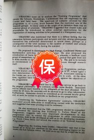 中国科学院院士、“两弹一星”元勋 周光召 签批国际理论物理中心主任米格尔·维拉宿（Miguel Virasoro）关于第25届 ICTP理事会会议记录资料1组，记录中提及由suzhoabin代替不能出席的李政道和周光召参加。