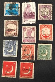 印度巴基斯坦邮票-----混合邮票（信销票）