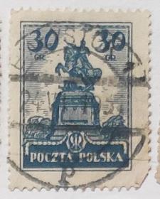 波兰1925邮票----波兰凤舞（信销票）
