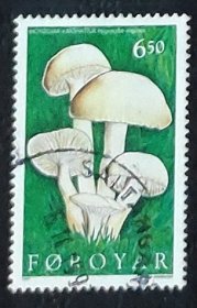 丹麦法罗群岛邮票------菌菇 / 中世纪民间传说（信销票）