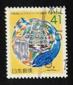 日本邮票-----大阪地下铁 / 花卉  北海道（信销票）