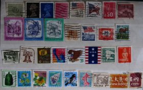 【特价】外国邮票------混合邮票（信销票）