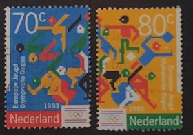 荷兰邮票-----欧洲青年奥林匹克日 / 开发聪明的大脑（信销票）