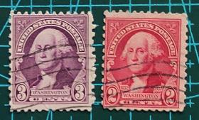 美国1932年邮票----华盛顿（信销票）