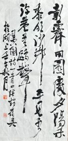 赵雁君 行书小中堂（司空图诗） 手写书法