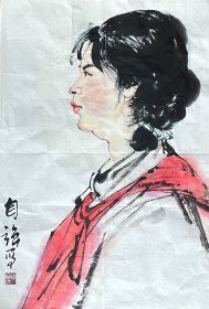 李自强 花鸟中堂（红领巾） 手绘国画作品