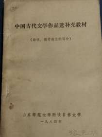 中国古代文学作品选补充教材（秦汉魏晋南北朝部分）