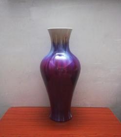 非常漂亮的景德镇变色釉大瓷瓶