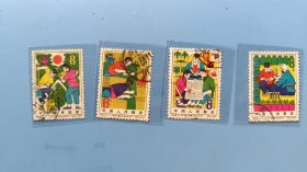 特66【知识青年在农村】【信销套票，1964年，全套4枚】