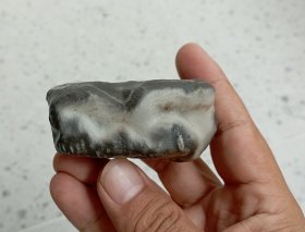 戈壁玛瑙手把件 温润玉化