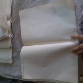 老白纸  双面光  麦秸纸 一般厚  微透  暗黄  27X37厘米  90年代   单张价格
