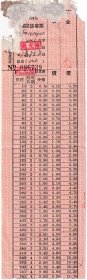 新中国火车票类----1958年齐齐哈尔铁路局,赵光站--海拉尔, 硬座区段客票+搬运费收据739