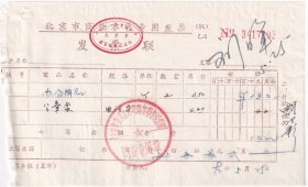 1997年北京海淀区永定路复印机经营部,办公用品发票293