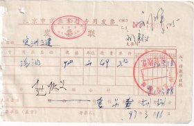 1997年北京神龙加油站,汽油发票214