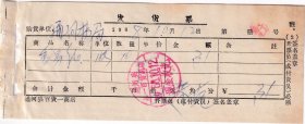 1968年黑龙江省通河县第一百货商店, 复写纸发票1012-1