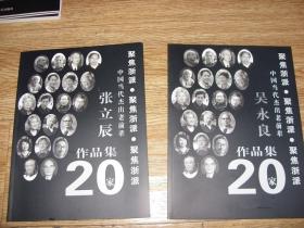 中国美院吴永良画集，中央美院张立辰画集，二种合售。学院的力量，浙派新一代。笔墨与构图规范化。库存书