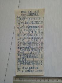 1964-1965学年下学期5-15周课程表