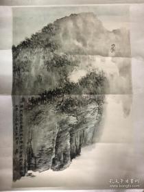 山水人物立轴一件 64X43cm