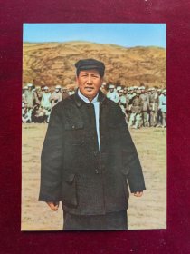 32开宣传画：毛主席在延安像2
