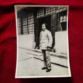 老照片：1936年毛泽东在陕北保安（出书用图样照片）少见