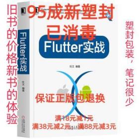 【95成新塑封已消毒】Flutter实战 杜文机械工业出版社【有笔记，