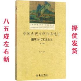 中国古代文学作品选注 隋唐五代宋辽金元（第3版）