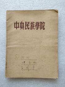 中国少说民族史料——王国宇（中央民族学院水族水文字研究专家）笔记本一册 中央民族学院研究班 语法