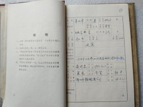 【河南省曲剧团】手写资料档案两本 共33人的159页  80年代  16开