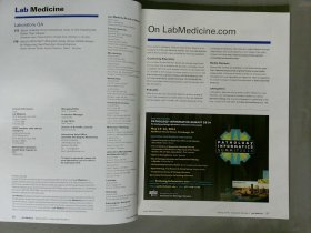 Lab Medicine SPRING 2014 实验室医学学术论文原版外文杂志期刊