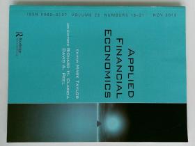 APPLIED FINANCIAL ECONOMICS  应用金融经济学  VOL.23 NO.19-21 2013/11