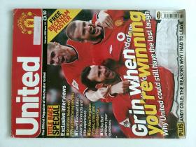 Inside United 2002年2月 曼联俱乐部足球杂志绝版收藏