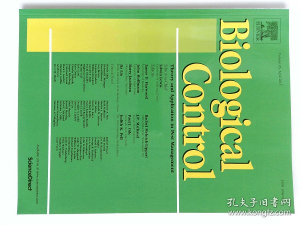 Biological control (Journal)  VOL.83  04/2015 生物学生物病虫害防治学术期刊   Elsevier