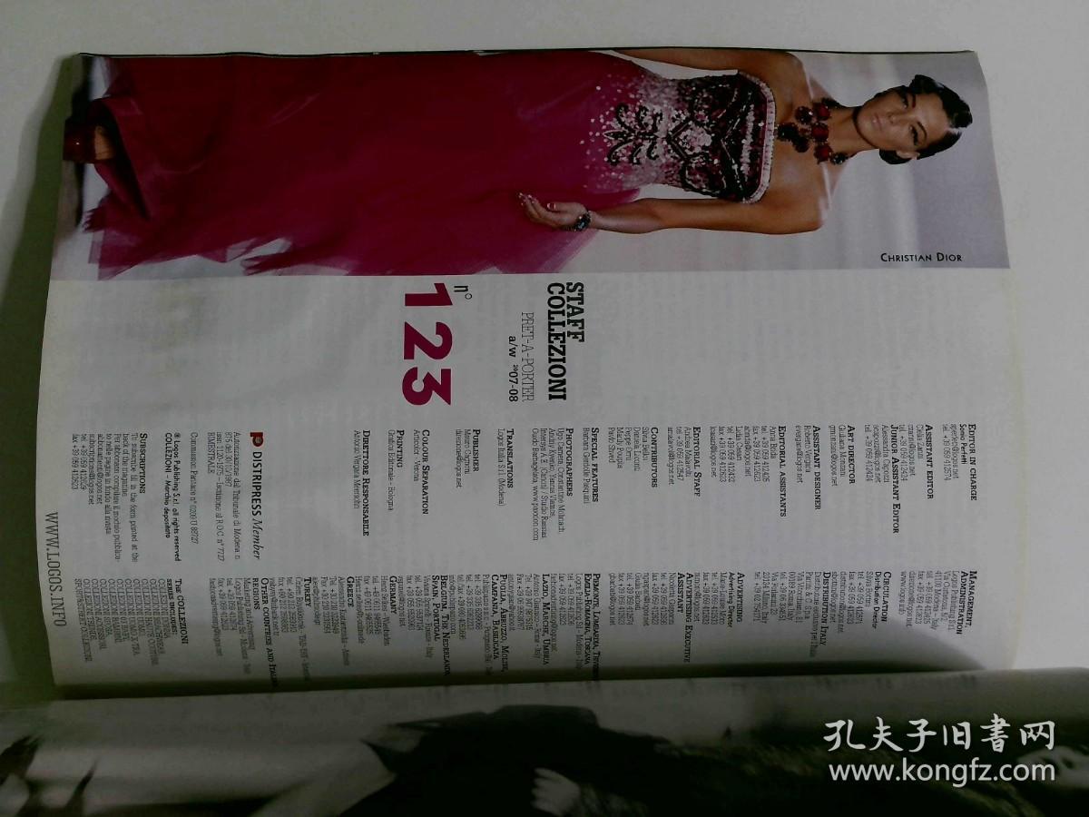 COLLEZIONI DONNA NO.123  PRET-A-PORTER AUTUMN-WINTER  2007-08  意大利女装设计杂志