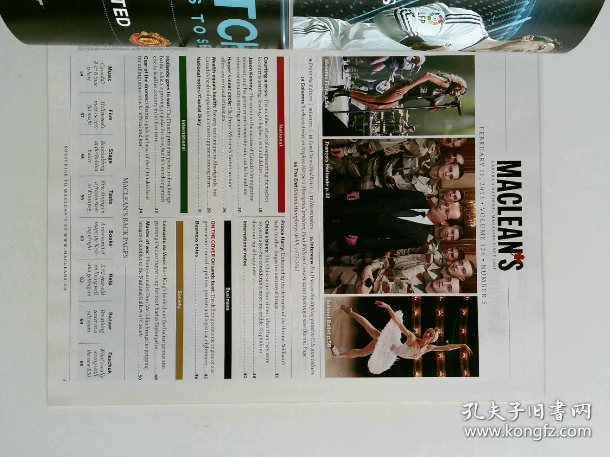 Macleans Magazine  2013/02/11  加拿大麦克林新闻文化外文杂志