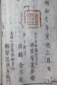 中庸古注【日本明和七年（1770）须原屋茂兵卫刊。刊刻年代相当于清乾隆三十五年。皮纸刷印。原装一册。惜虫蛀严重。污渍。请买家仔细看图，慎重下单。】