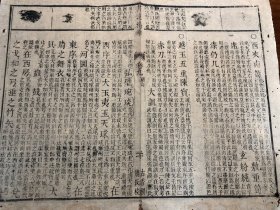 14“古香阁特色刻书”清代刻本《书经精华》残叶 一张 字体有特色 包老包真 版本独特 古书古籍老书旧书线装书旧纸老纸残叶残书标本可用作古籍版本留真谱 少见