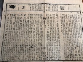 14“古香阁特色刻书”清代刻本《书经精华》残叶 一张 字体有特色 包老包真 版本独特 古书古籍老书旧书线装书旧纸老纸残叶残书标本可用作古籍版本留真谱 少见