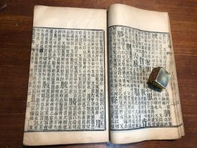 清代刻本《康熙字典》未集下 一册 汉文字典字汇