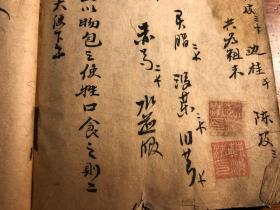 极品手写中医药古医书：清代精抄本《中医药方》一册（53筒子 腹胀 癫狂 霍乱 痢疾 瘟疫 妇人科 头痛牙疼 心痛积气 腹痛 腿痛疝气 时病 吐血 杂病 积聚 痞症大便艰 疮痘症痘科）医方中医手抄本 医方论医案药方经验良方秘方 书法极美 名家抄本 少见